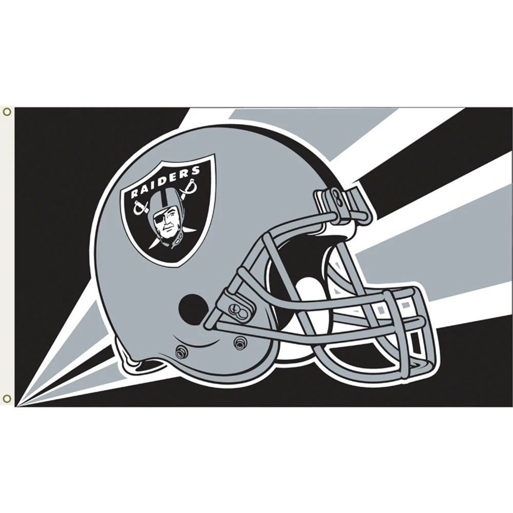 3ft. X 5ft. NFL Oakland Raiders Flag 2 3ft. X 5ft. NFL Oakland Raiders Flag