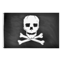 2ft. X 3ft. Jolly Roger Flag W/ Brass Grommets