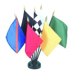 4 In. X 6 In. Official Auto Racing Flag Set