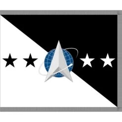 3ft. X 5ft. U.S. Chief Of Space Operations Flag Pole Hem & Silver Fringe