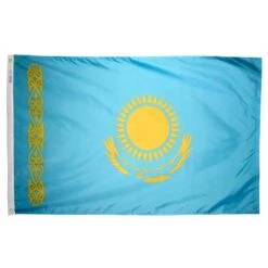 3ft. X 5ft. Kazakhstan Flag With Brass Grommets