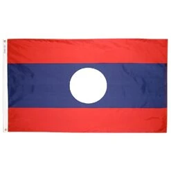 5ft. X 8ft. Laos Flag
