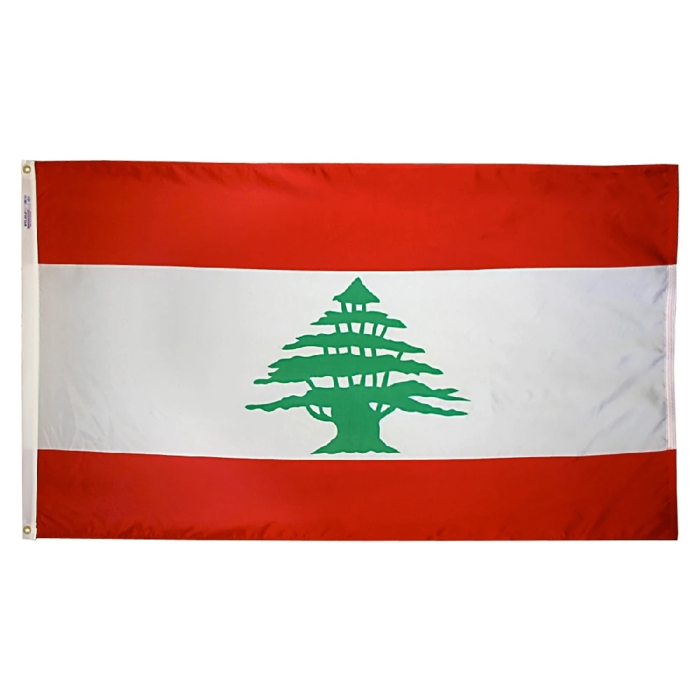 2ft. X 3ft. Lebanon Flag With Canvas Header 3 2ft. X 3ft. Lebanon Flag With Canvas Header