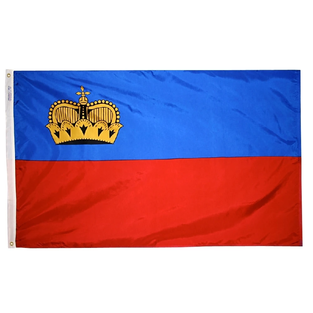 4ft. X 6ft. Liechtenstein Flag Strip W/ Line Snap & Ring 3 4ft. X 6ft. Liechtenstein Flag Strip W/ Line Snap & Ring