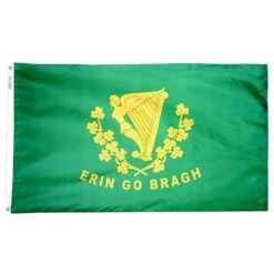 2ft. X 3ft. Erin Go Bragh Flag With Side Pole Sleeve And Fringe