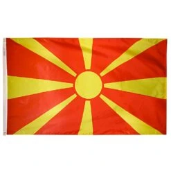 3ft. X 5ft. Macedonia Flag With Brass Grommets