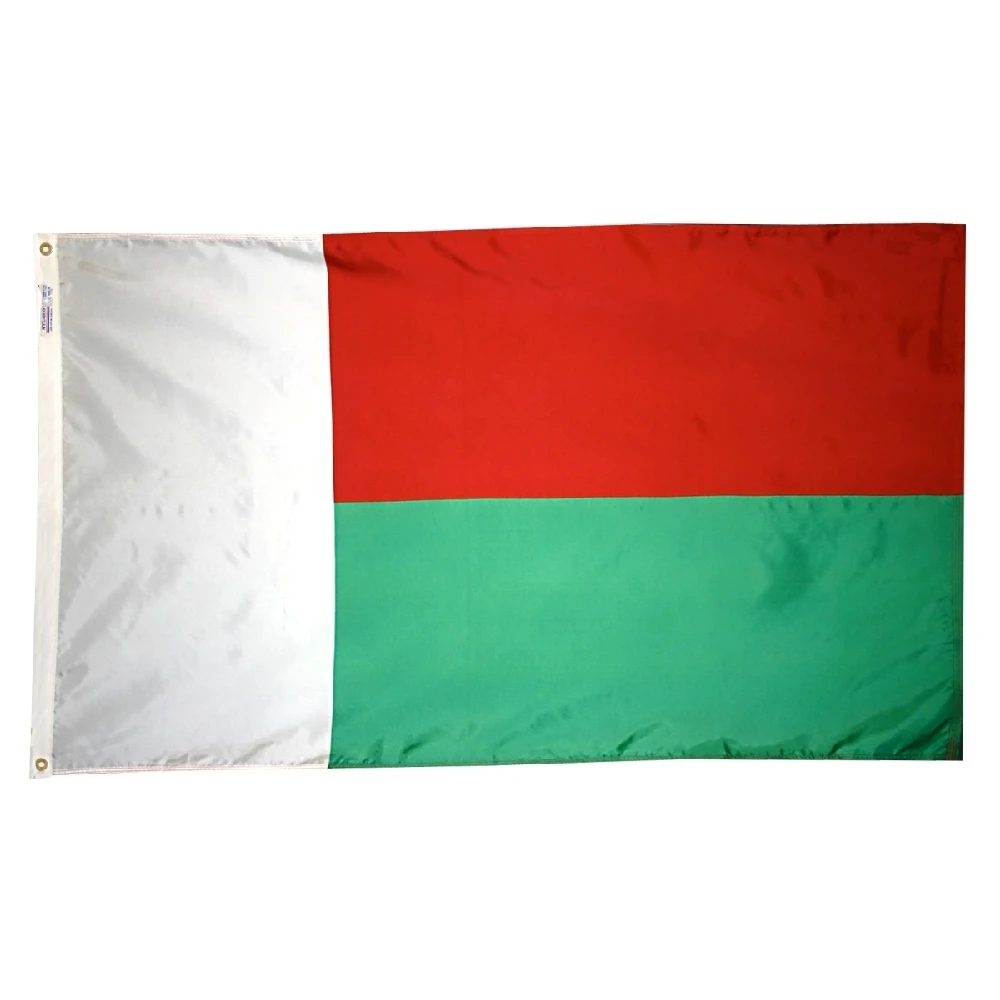5ft. X 8ft. Madagascar Flag 3 5ft. X 8ft. Madagascar Flag