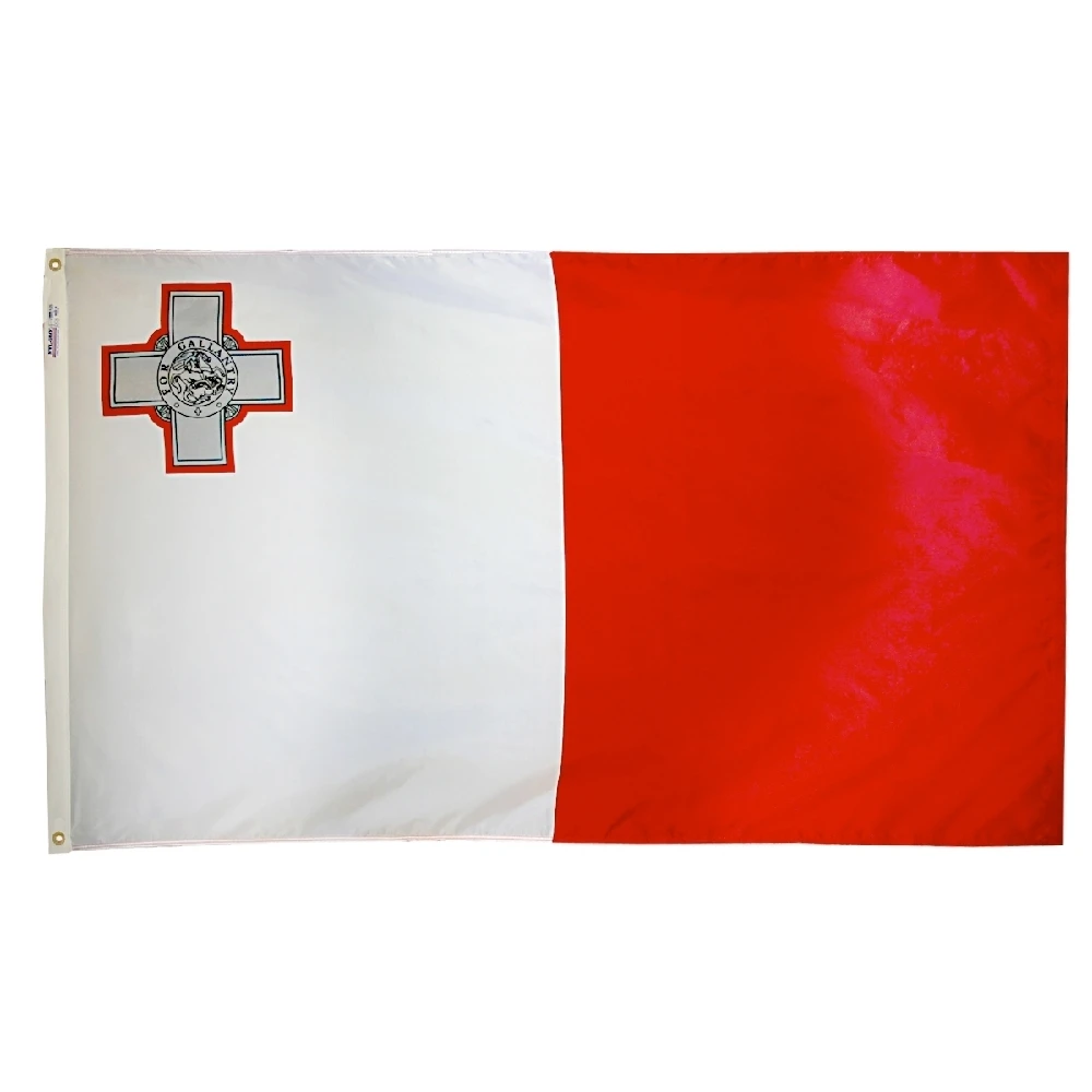 4ft. X 6ft. Malta Flag With Brass Grommets 3 4ft. X 6ft. Malta Flag With Brass Grommets
