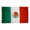4ft. X 6ft. Mexico Flag W/ Line Snap & Ring