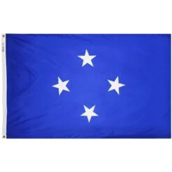 4ft. X 6ft. Micronesia Flag W/ Line Snap & Ring