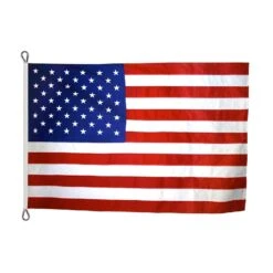 8ft. X 12ft. US Flag Nylon Rope Header
