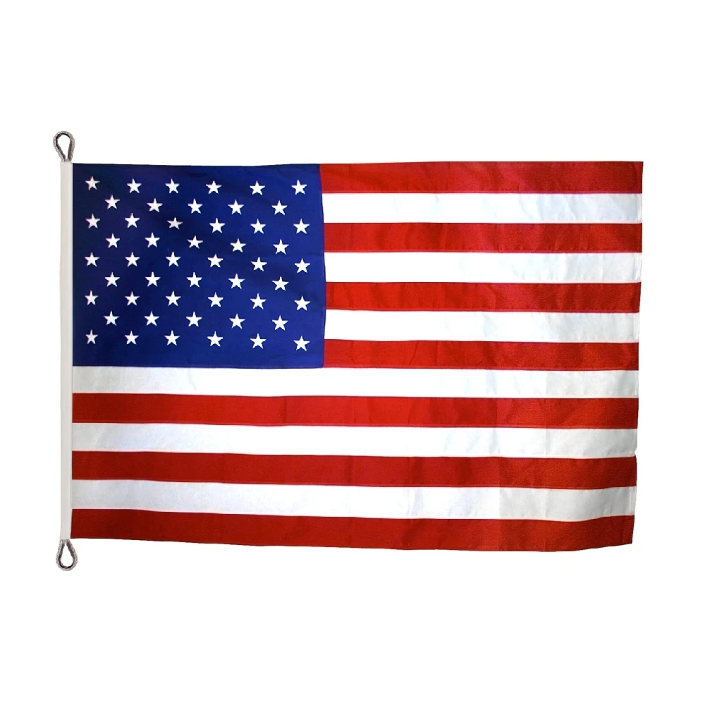 8ft. X 12ft. US Flag Heavy Polyester Rope Heading 3 8ft. X 12ft. US Flag Heavy Polyester Rope Heading