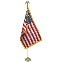 4ft. 4 In. X 5-1/2 Ft. Nylon U.S. Flag W/ Fringe