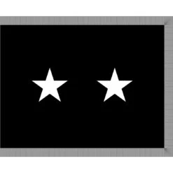4ft. X 6ft. Space Force 2 Star General Flag Indoor W/ Fringe
