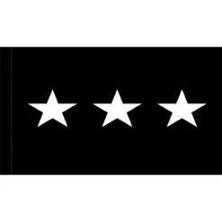 2ft. X 3ft. Space Force 3 Star General Flag W/Grommets