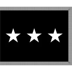 3ft. X 5ft. Space Force 3 Star General Flag Indoor W/ Fringe