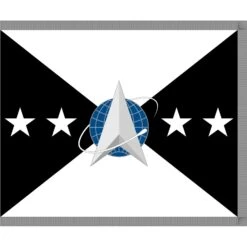 3ft. X 5ft. U.S. Vice Chief Of Space Operations Flag Pole Hem & Silver Fringe