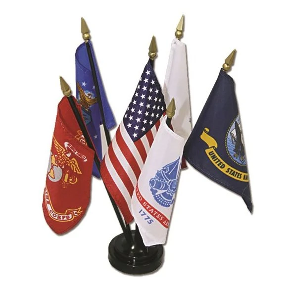 4 In. X 6 In. Armed Forces Flag Set 3 4 In. X 6 In. Armed Forces Flag Set
