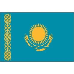 4ft. X 6ft. Kazakhstan Flag With Side Pole Sleeve