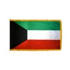 4ft. X 6ft. Kuwait Flag With Side Pole Sleeve And Fringe 2 4ft. X 6ft. Kuwait Flag With Side Pole Sleeve And Fringe -FlagCenter shop kuwait flag fringe t4r4 sh