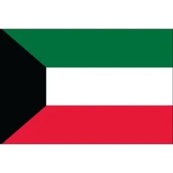 2ft. X 3ft. Kuwait Flag With Side Pole Sleeve