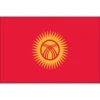 3ft. X 5ft. Kyrgyzstan Flag With Side Pole Sleeve