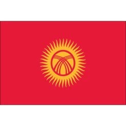 3ft. X 5ft. Kyrgyzstan Flag With Side Pole Sleeve