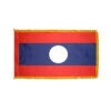 4ft. X 6ft. Laos Flag With Side Pole Sleeve And Fringe 1 4ft. X 6ft. Laos Flag With Side Pole Sleeve And Fringe -FlagCenter shop laos flag fringe 4gph mb