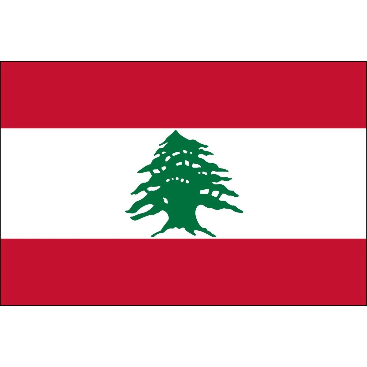 2ft. X 3ft. Lebanon Flag With Side Pole Sleeve 3 2ft. X 3ft. Lebanon Flag With Side Pole Sleeve