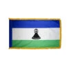 4ft. X 6ft. Lesotho Flag With Side Pole Sleeve And Fringe -FlagCenter shop lesotho flag fringe 6w0o nx