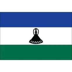 3ft. X 5ft. Lesotho Flag With Side Pole Sleeve