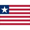 2ft. X 3ft. Liberia Flag With Side Pole Sleeve