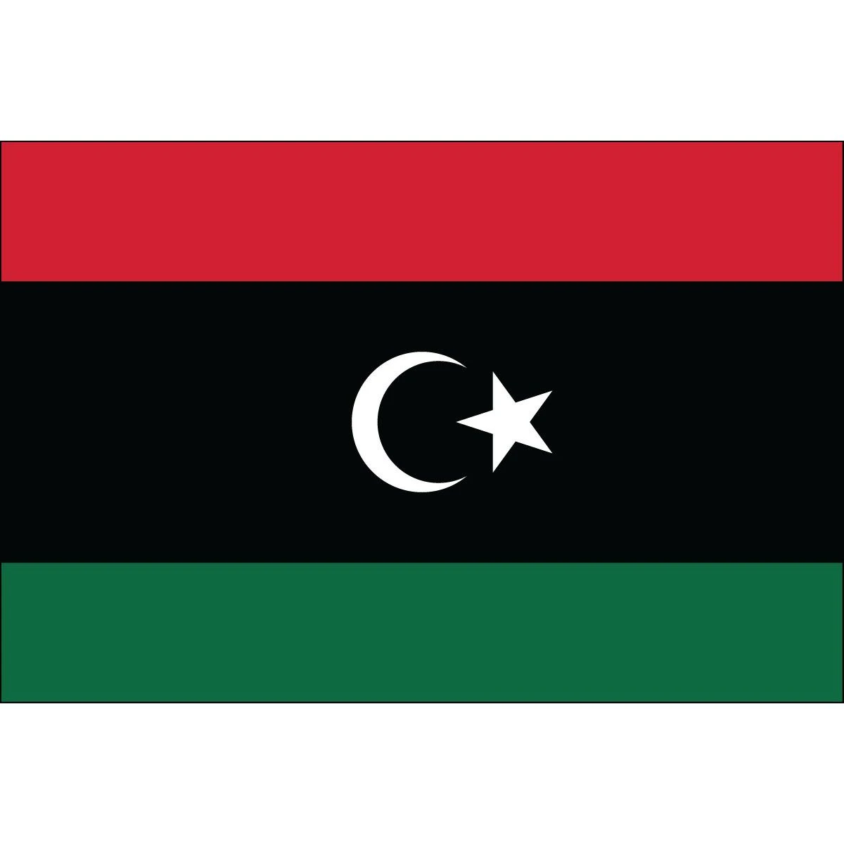 4ft. X 6ft. Libya Flag With Side Pole Sleeve 3 4ft. X 6ft. Libya Flag With Side Pole Sleeve