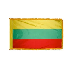 3ft. X 5ft. Lithuania Flag With Side Pole Sleeve And Fringe