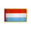 4ft. X 6ft. Luxembourg Flag With Side Pole Sleeve And Fringe -FlagCenter shop luxembourg flag fringe xjn9 s1