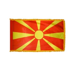 2ft. X 3ft. Macedonia Fringed With Side Pole Sleeve