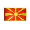 3ft. X 5ft. Macedonia Flag With Side Pole Sleeve And Fringe 1 3ft. X 5ft. Macedonia Flag With Side Pole Sleeve And Fringe -FlagCenter shop macedonia flag fringe o6o0 k6
