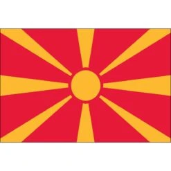 3ft. X 5ft. Macedonia Flag With Side Pole Sleeve