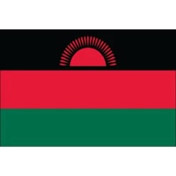 3ft. X 5ft. Malawi Flag With Side Pole Sleeve