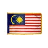 3ft. X 5ft. Malaysia Flag With Side Pole Sleeve And Fringe -FlagCenter shop malaysia flag fringe