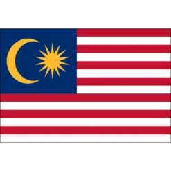 3ft. X 5ft. Malaysia Flag With Side Pole Sleeve