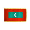 4ft. X 6ft. Maldives Flag With Side Pole Sleeve And Fringe 2 4ft. X 6ft. Maldives Flag With Side Pole Sleeve And Fringe -FlagCenter shop maldives flag fringe rs7t 9m