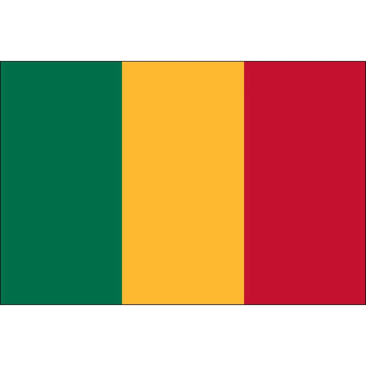 4ft. X 6ft. Mali Flag With Side Pole Sleeve 3 4ft. X 6ft. Mali Flag With Side Pole Sleeve