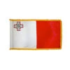 2ft. X 3ft. Malta Flag Fringed With Side Pole Sleeve -FlagCenter shop malta flag fringe