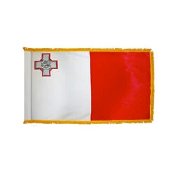 4ft. X 6ft. Malta Flag With Side Pole Sleeve And Fringe