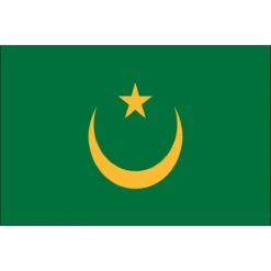 4ft. X 6ft. Mauritania Flag With Side Pole Sleeve