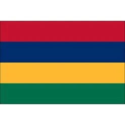 3ft. X 5ft. Mauritius Flag With Side Pole Sleeve