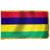 4ft. X 6ft. Mauritius Flag With Side Pole Sleeve And Fringe -FlagCenter shop mauritiusfringed 79283 78mz me