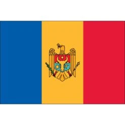 3ft. X 5ft. Moldova Flag With Side Pole Sleeve