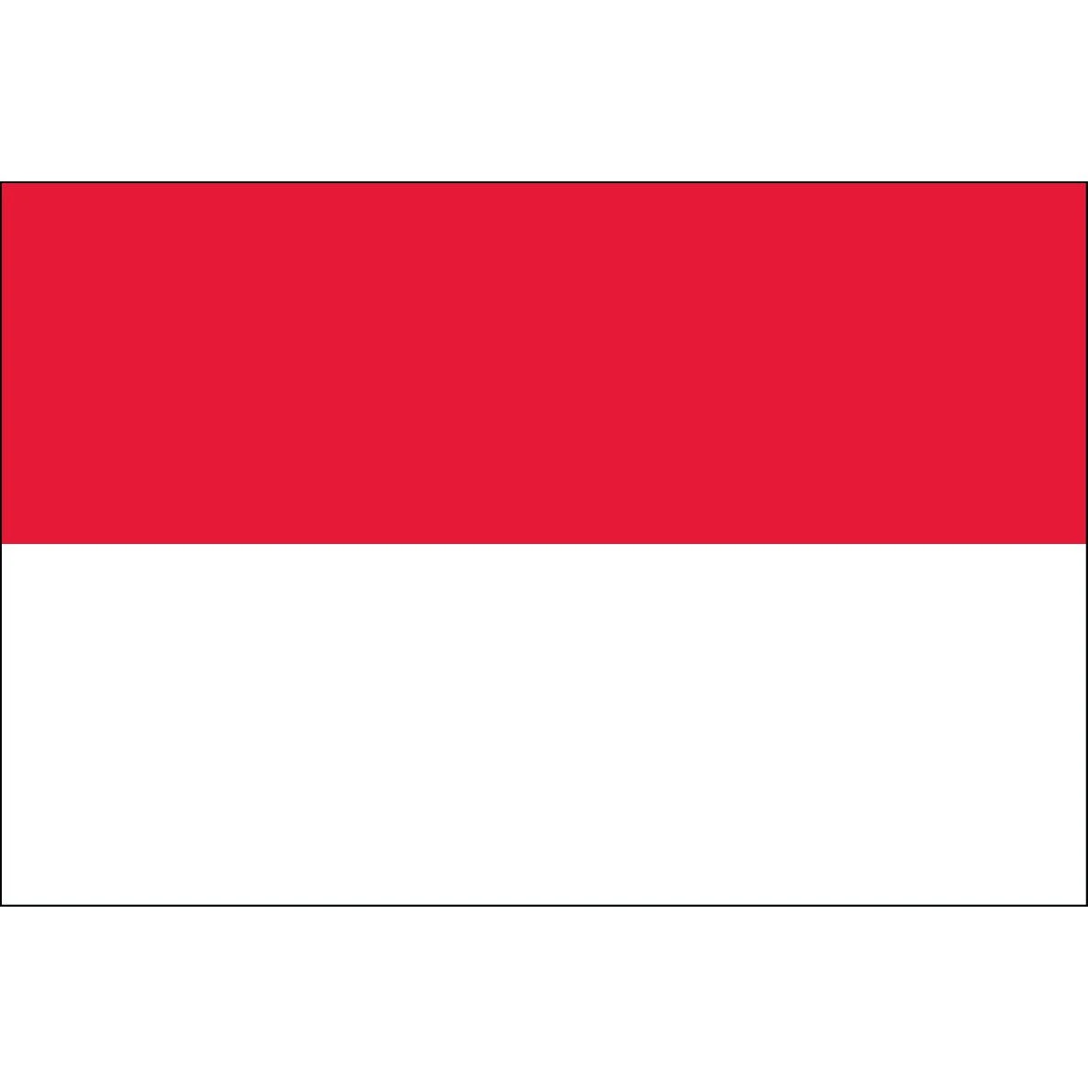 3ft. X 5ft. Monaco Flag With Side Pole Sleeve 3 3ft. X 5ft. Monaco Flag With Side Pole Sleeve